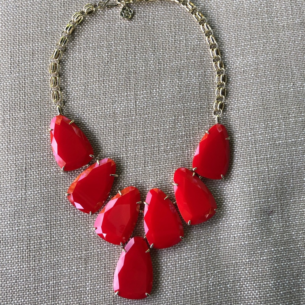 Kendra Scott Red Harlow Necklace